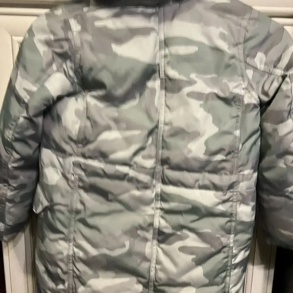 J.crew Girls crewcuts camo print fleece  jacket 4-5